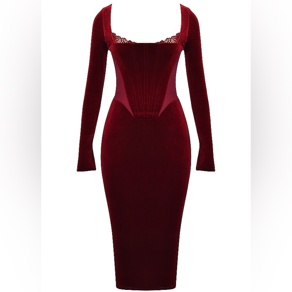 House of CB Velvet Corset Dress - Picture 3 of 10